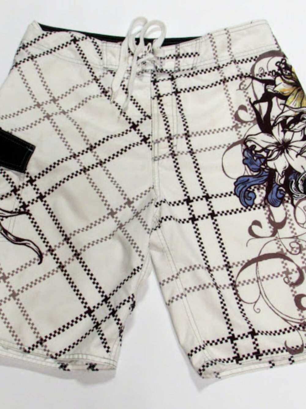 O'Neill Board Shorts Men 34 Floral Board Shorts Unlined 9.5" Inseam Draw String